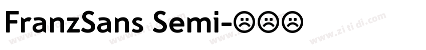FranzSans Semi字体转换